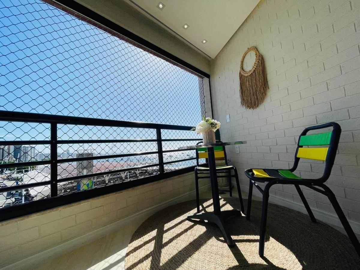 Flat Luxuoso Alto Padrao Frente Mar Com 2 Suites No Iate Plaza Форталеза Экстерьер фото