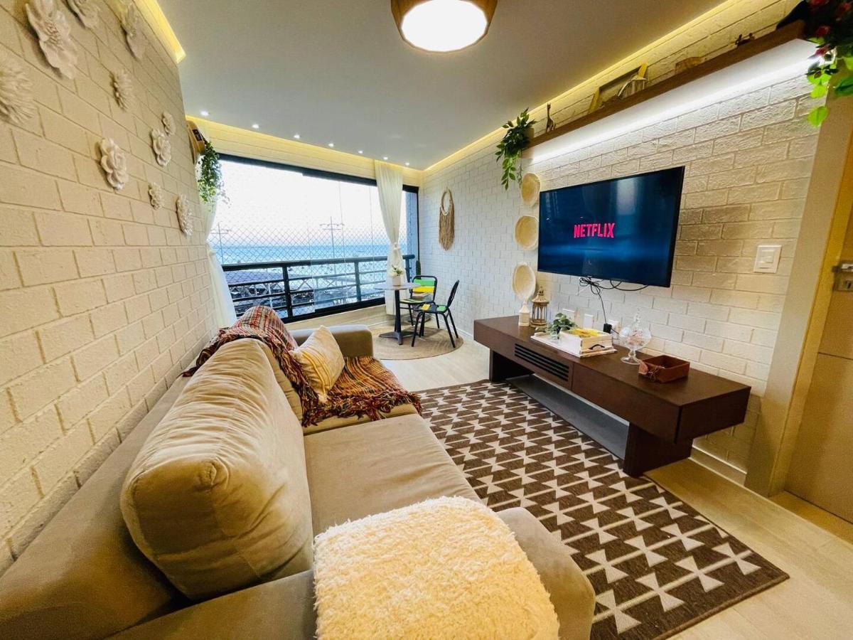 Flat Luxuoso Alto Padrao Frente Mar Com 2 Suites No Iate Plaza Форталеза Экстерьер фото