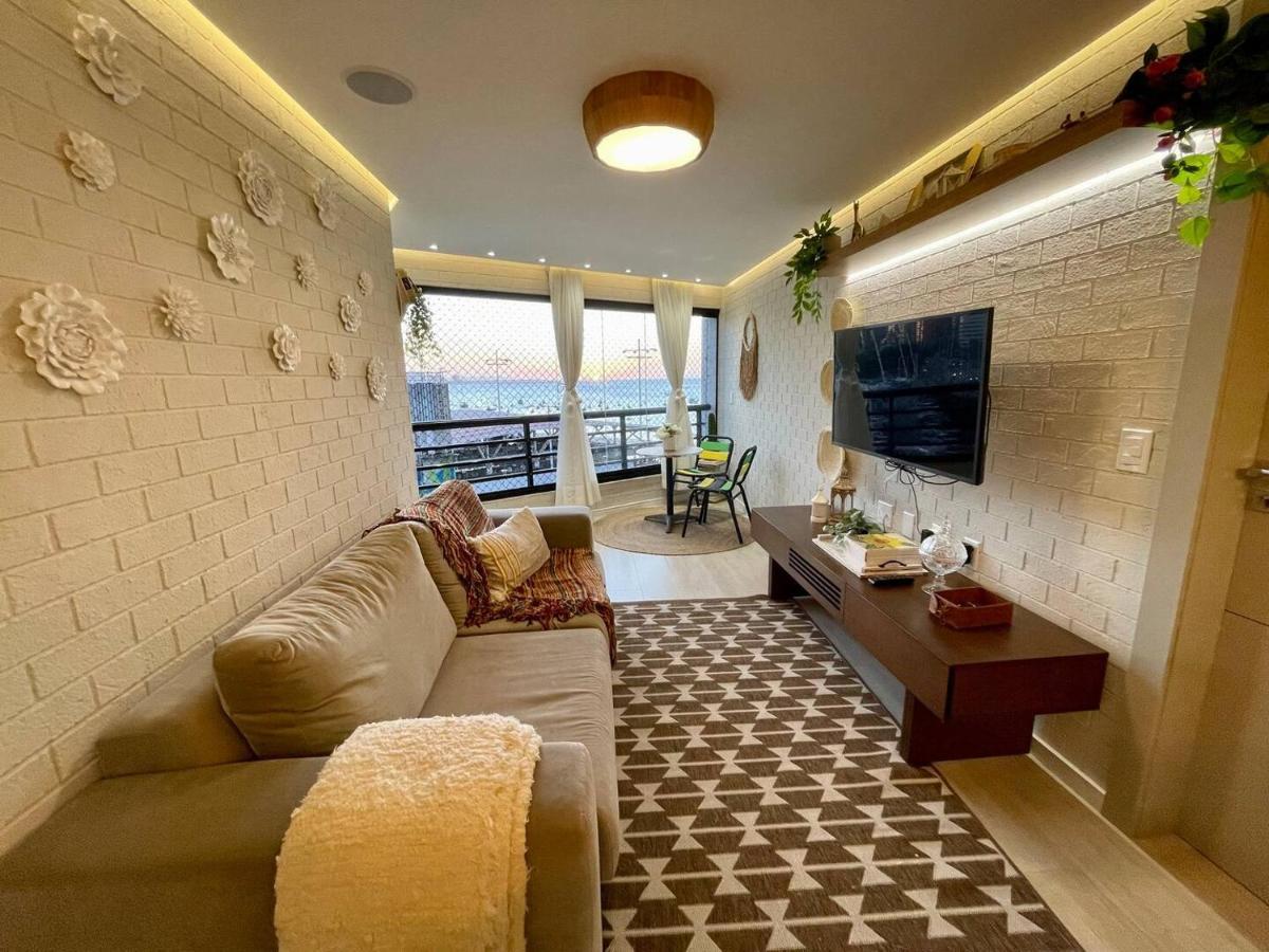 Flat Luxuoso Alto Padrao Frente Mar Com 2 Suites No Iate Plaza Форталеза Экстерьер фото