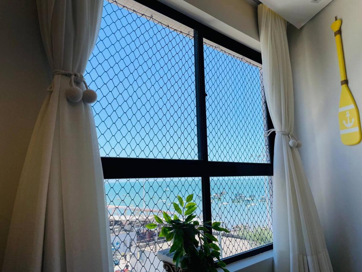 Flat Luxuoso Alto Padrao Frente Mar Com 2 Suites No Iate Plaza Форталеза Экстерьер фото