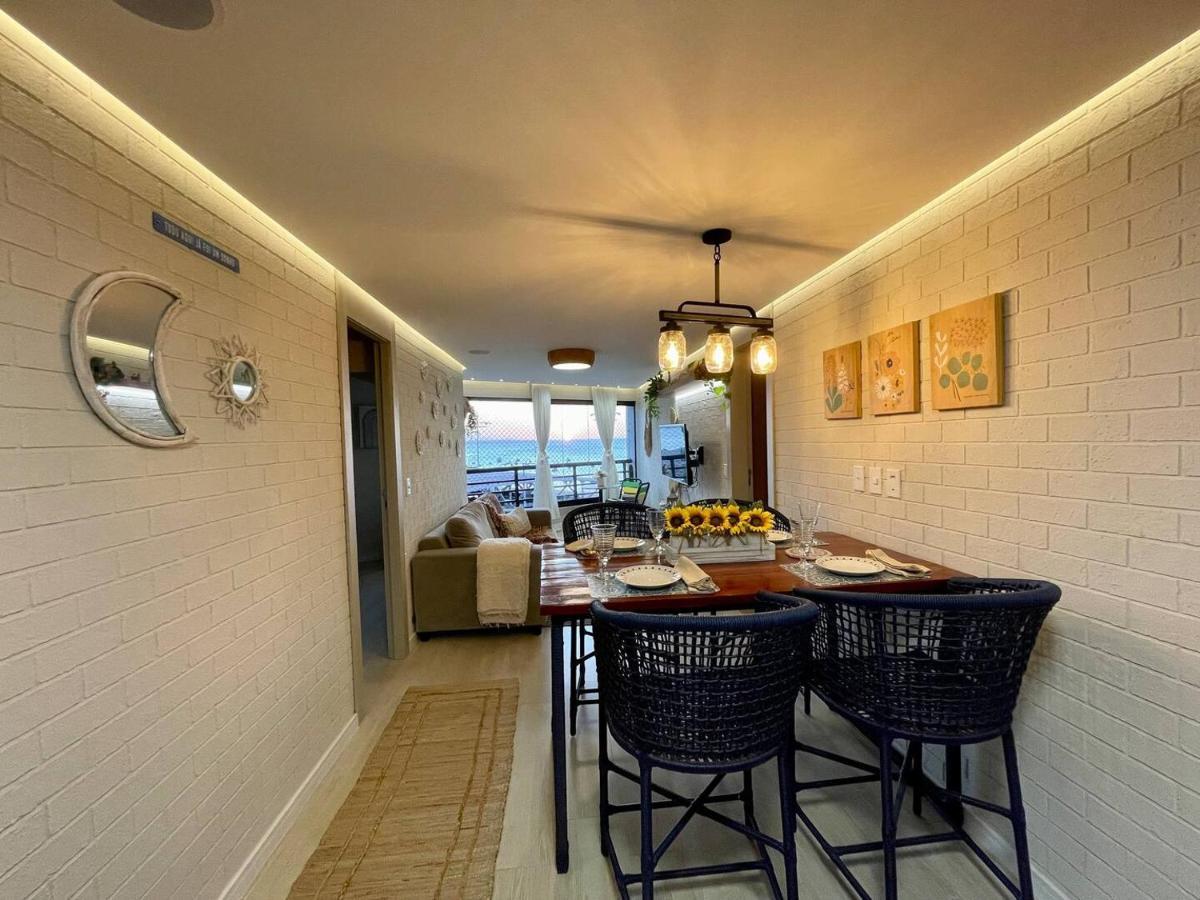 Flat Luxuoso Alto Padrao Frente Mar Com 2 Suites No Iate Plaza Форталеза Экстерьер фото