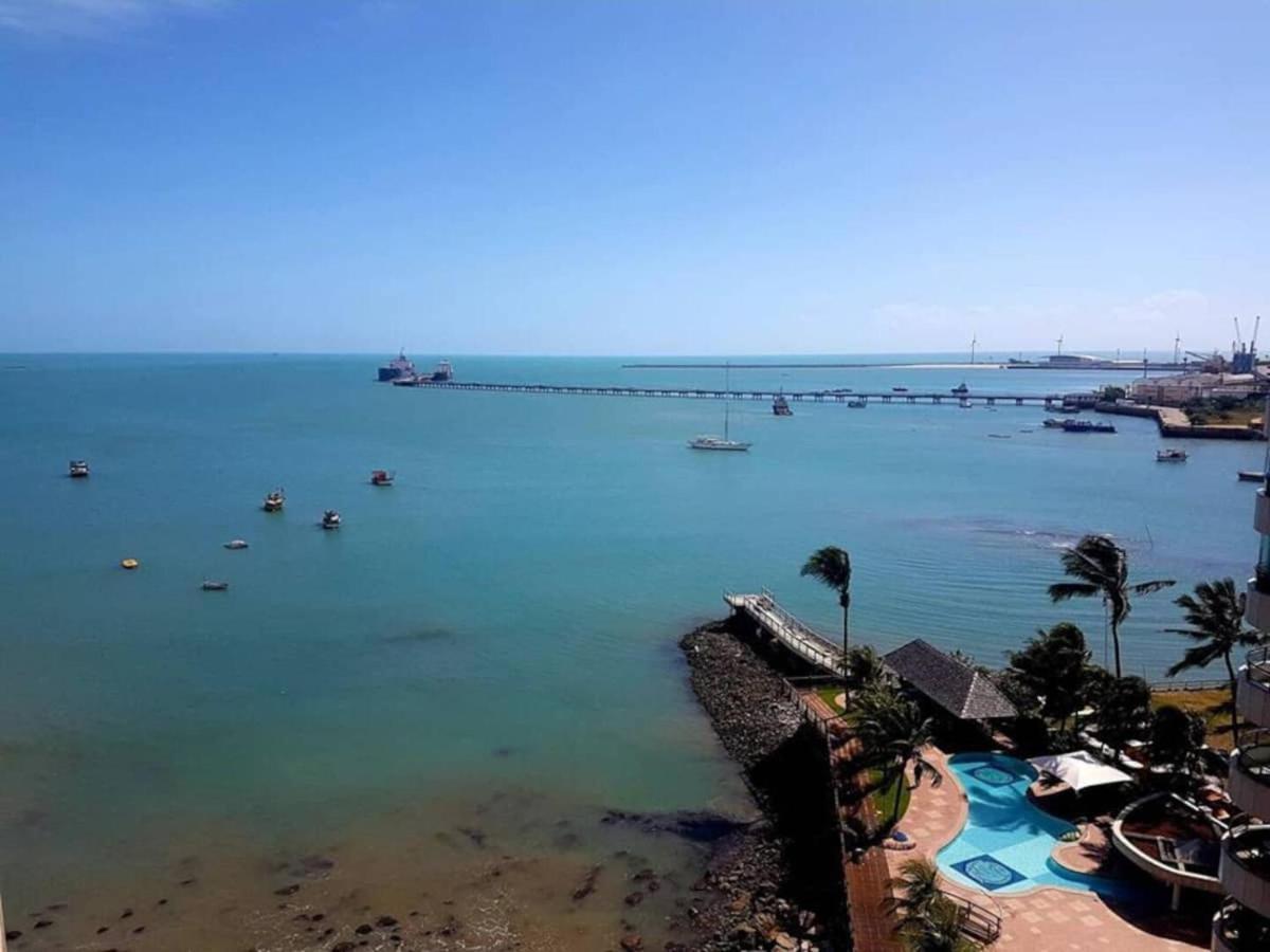 Flat Luxuoso Alto Padrao Frente Mar Com 2 Suites No Iate Plaza Форталеза Экстерьер фото